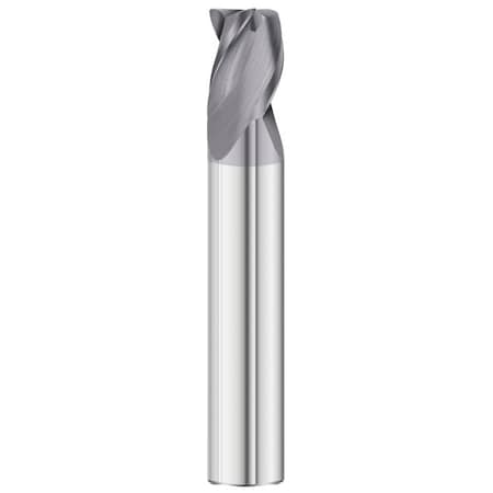 Fullerton Tool 3-Flute - 35 Degree Helix - 3335 Alloy Steel Rougher End Mills, TIALN, RH Spiral, Corner Radius, Stub, 1/4 33408